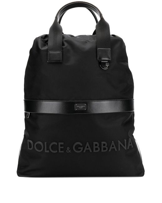 Dolce & Gabbana Black Logo Street Backpack for men