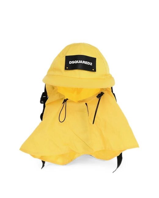 DSquared² Yellow Drawstring Hat