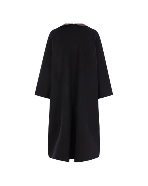 Daniela Gregis Black Reversible Wool Coat