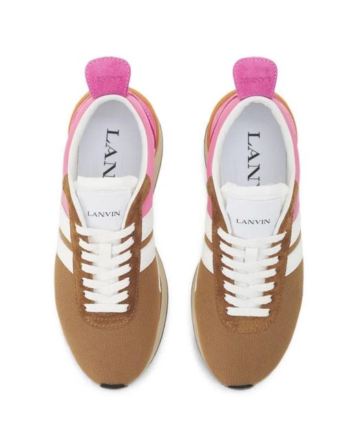 Lanvin Pink Bumpr Sneakers