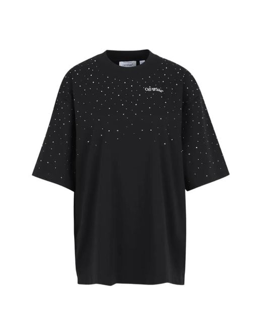 Off-White c/o Virgil Abloh Black Embellished Logo T-Shirt