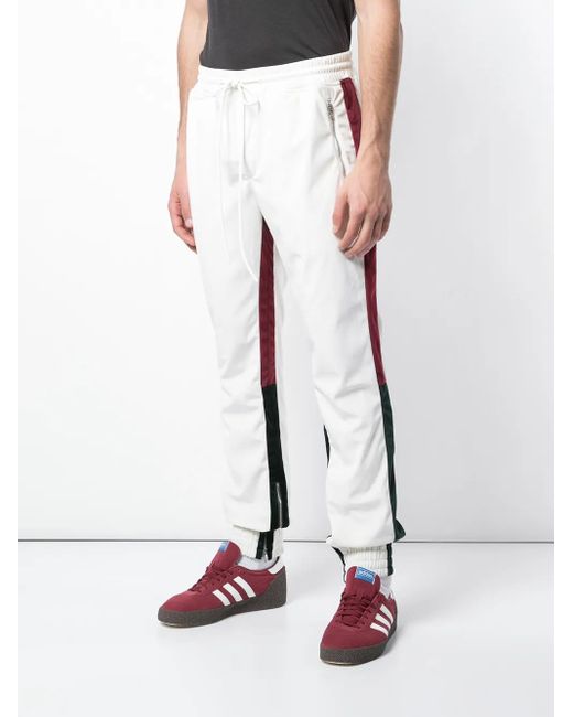 God's Masterful Children White Retro Tapered Trousers for men