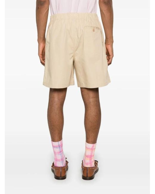 KENZO Natural Drawstring Shorts for men