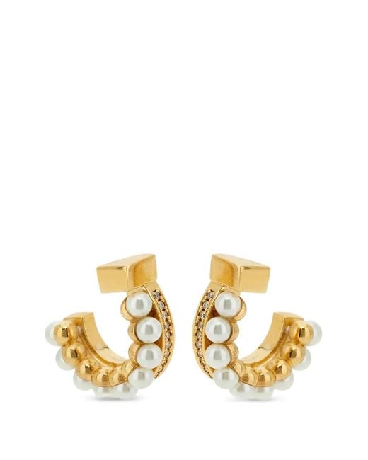 Ferragamo Metallic Pendant Earrings