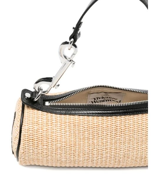 Vivienne Westwood Natural Cindy Cylinder-Shape Tote Bag