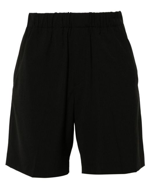 Sandro Black Elasticated-waist Tailored Shorts for men
