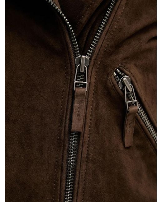 Blauer Brown Zip-Fastening Biker Jacket