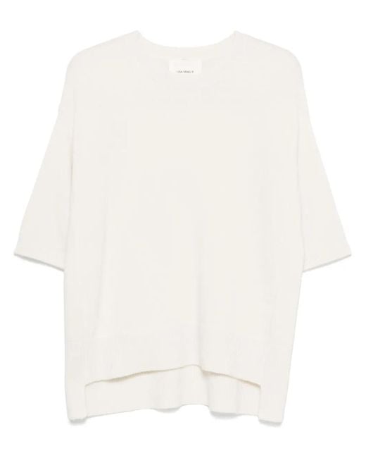 Lisa Yang White Camille Sweater