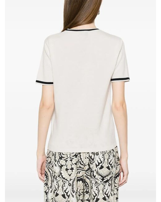 Max Mara White 'Max Mara Elegant Wool Top For