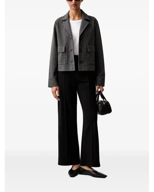 Marc O' Polo Black Button-Up Flap-Pocket Jacket