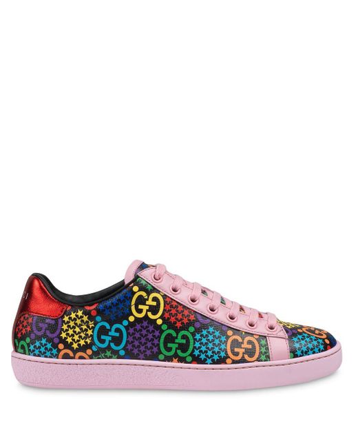 Gucci Pink GG Psychedelic Ace Sneakers