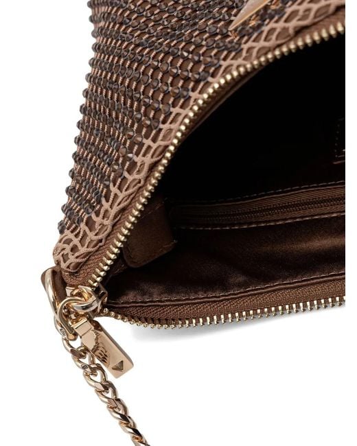 Guess Brown Mini Zalina Shoulder Bag