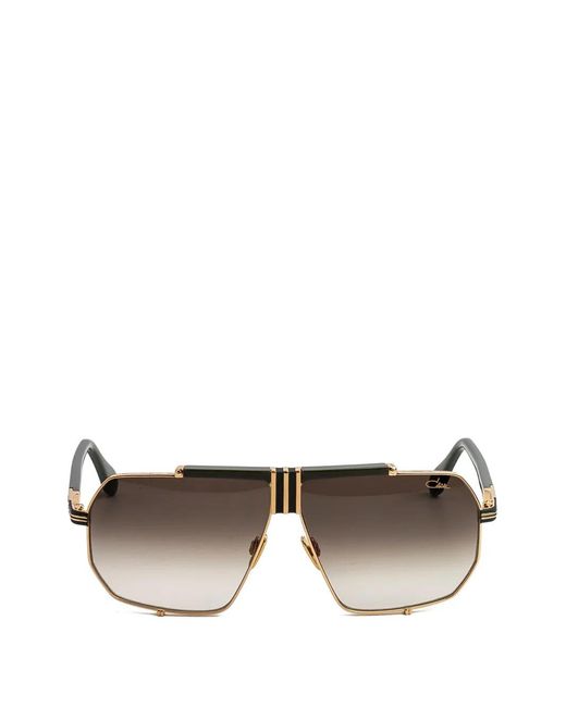 Cazal Gray 996 Geometric-Frame Sunglasses