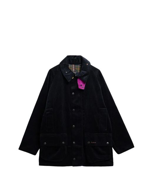 Barbour Black X Paul Smith Beaufort Corduroy Jacket for men