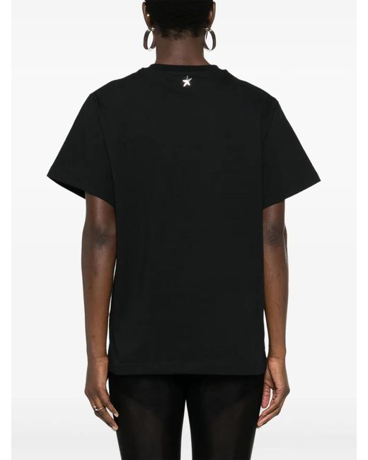 Mugler Black Cotton Jersey Top