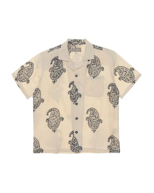 Camisa estampada Kartik Research de hombre de color Natural
