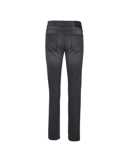 Kiton Blue Logo Jeans for men