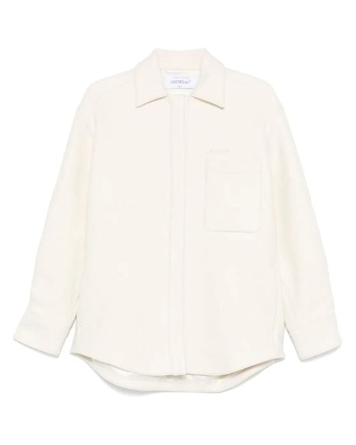 Off-White c/o Virgil Abloh White Padded Shirt Jacket