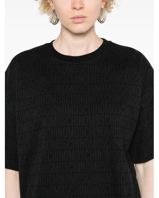 Moschino Black Logo-Print T-Shirt