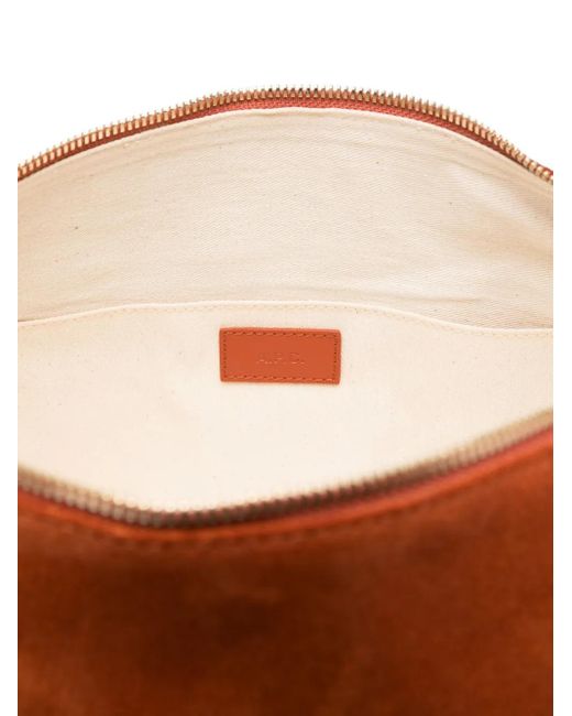 A.P.C. Brown Vera Suede Tote Bag