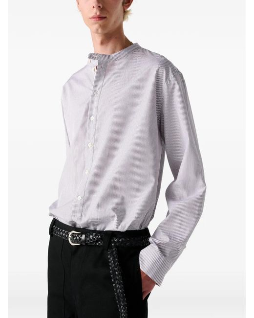 Studio Nicholson White Chemise Nick À Rayures for men