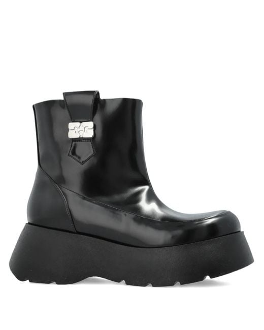 Ganni Black Kat Low Boot