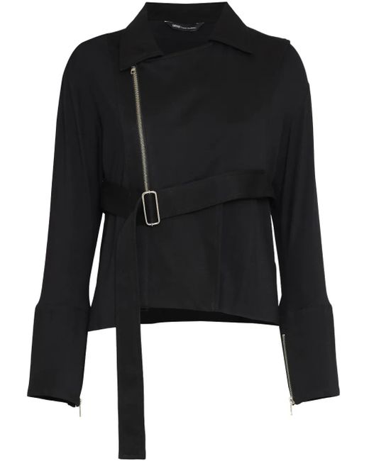 UMA | Raquel Davidowicz Black Jacke mit asymmetrischem Saum