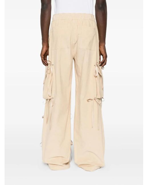 Reese Cooper Natural Corduroy Wide-Leg Trousers for men