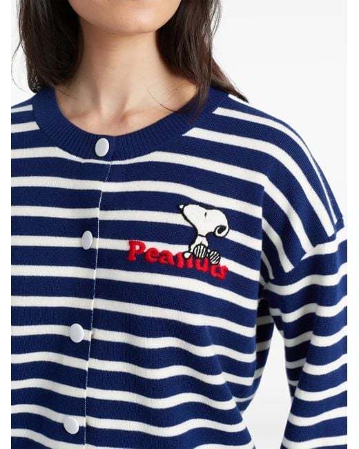 Chinti & Parker Blue Snoopy Cardigan