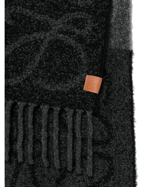 Loewe Gray Anagram Scarf