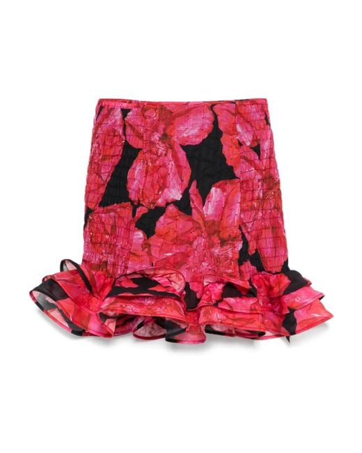 Charo Ruiz Women's Red Turma Mini Skirt