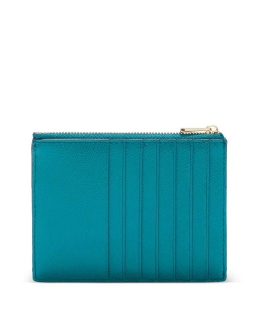 Furla Blue Medium Camelia Card Case