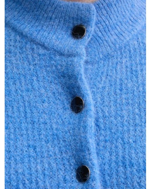 Cardigan A Maniche Corte di Gestuz in Blue