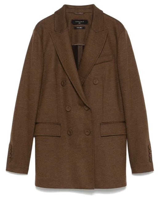 Circolo 1901 Brown Double-Breasted Blazer