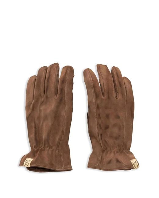Visvim Brown Gants En Cuir
