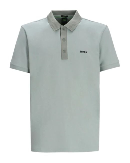 メンズ Boss Paddy ピケ ポロシャツ Green