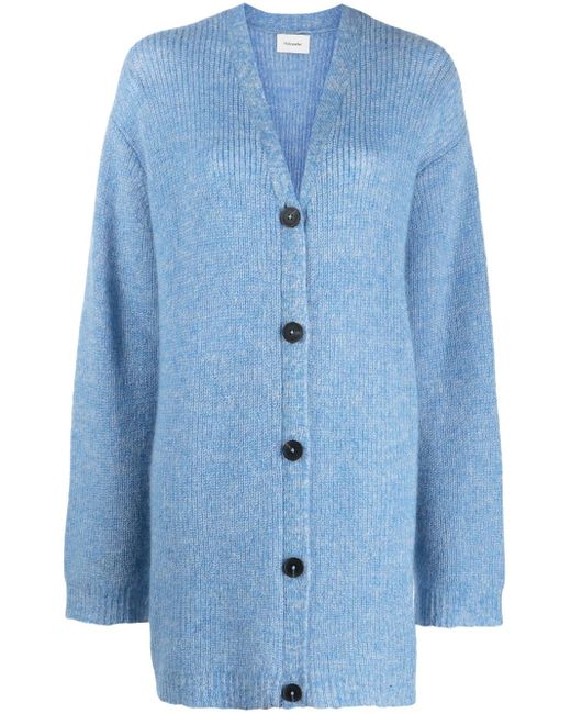 Holzweiler Alpaca Wool-blend Cardigan in Blue | Lyst
