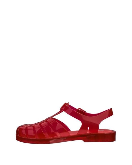Melissa Red Possession Strap Sandals