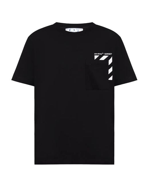 Off-White c/o Virgil Abloh Black Pocket Slim T-Shirt for men