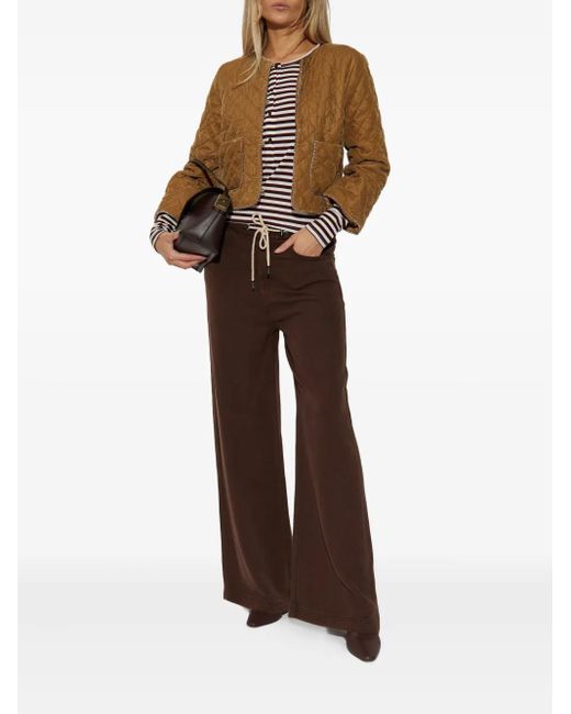 Munthe Brown Drawstring-Waist Trousers
