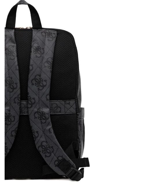 Mochila Berta Con Monograma 4G Guess de color Black