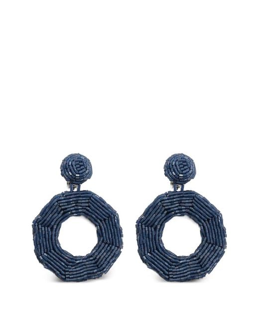 Maliparmi Blue Beaded Earrings