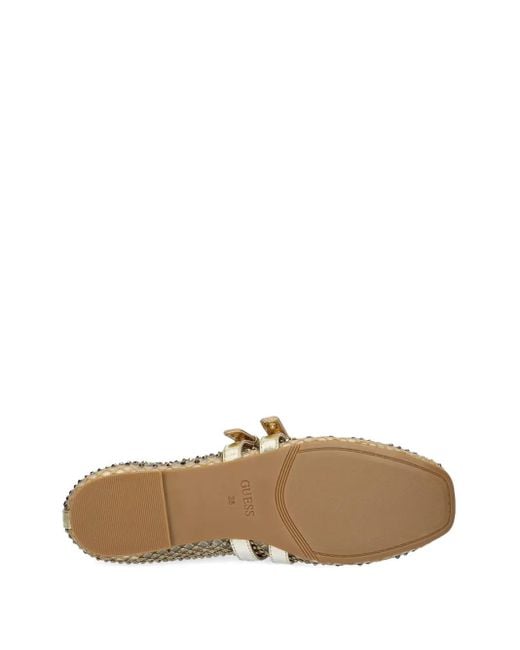 Guess Kayann Ballerina's Met Gesp in het Metallic