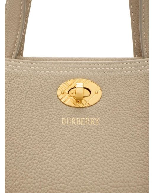 Burberry Shopper Met Draaislot in het Natural