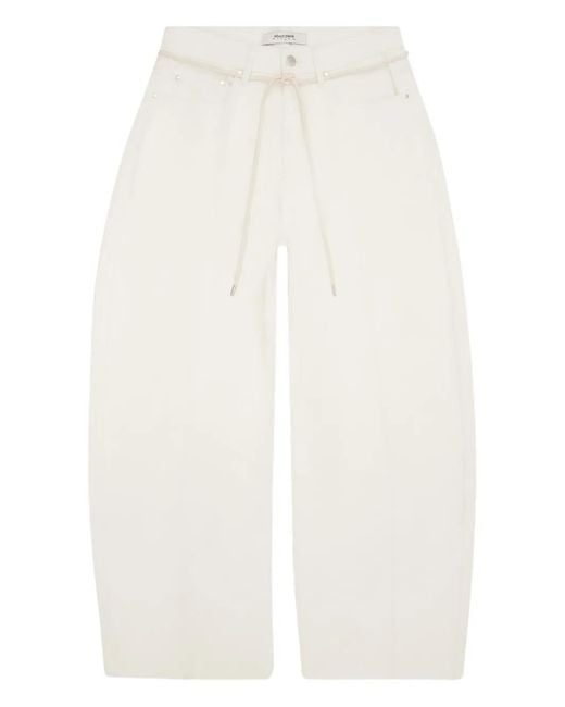 About Blank White Drawstring Jeans for men