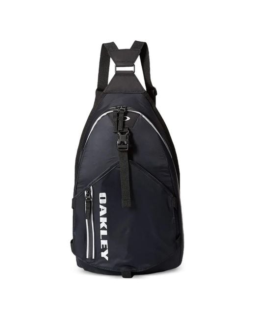 Oakley Black Commuter Helmet Utility Logo-Detail Backpack for men