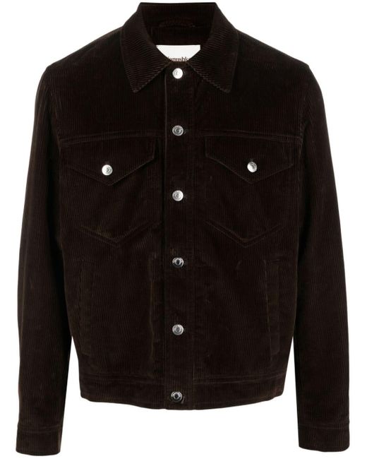 Nanushka Black Larry Corduroy Button-up Jacket for men