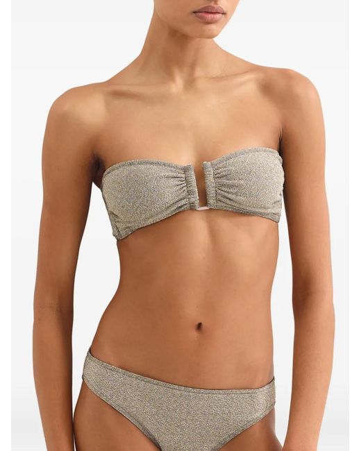 Eres Gray Flamboyant Bikini Top