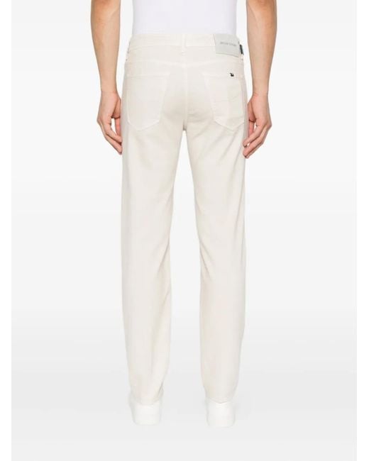 Jacob Cohen White Bard Frayed Jeans for men