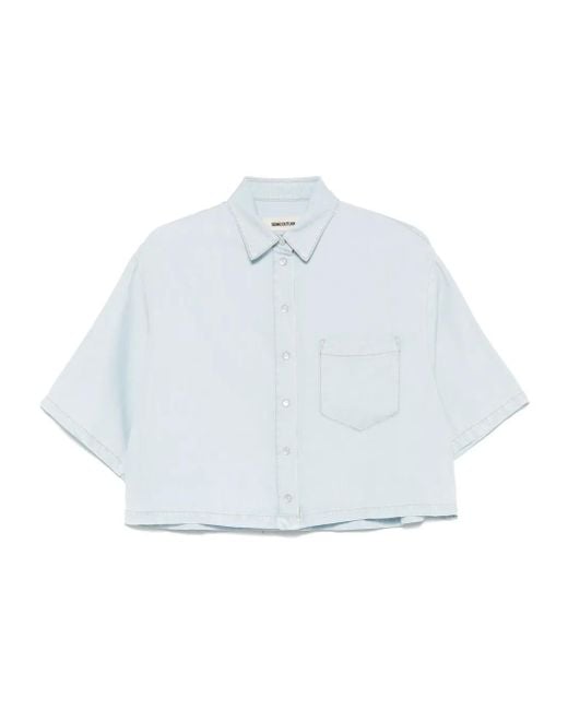 Semicouture Damiana シャツ Blue